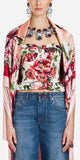 Peony Print Bustier Top