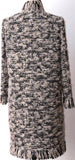 Fringed Tweed Coat