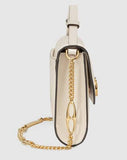 Zumi Smooth Leather Small Shoulder Bag - Black or White | DESIGNER INSPIRED FASHIONS