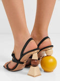 Bahia Leather Sandals - Beige or Black