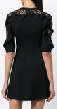 Black Lace Insert Dress