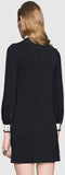 Black & White Long-Sleeve Dress