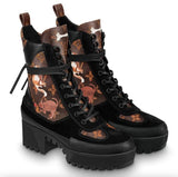 'Star Trail' Monogram Ankle Boots