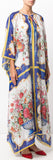 'Majolica' Print Kaftan Dress - DESIGNER INSPIRED FASHIONS