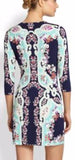 Printed Jersey Mini Dress- Midnight Multi - DESIGNER INSPIRED FASHIONS