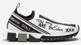 Sneakers in Sorrento Graffiti Print - Yellow or White