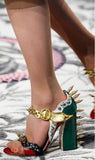 'Malin' Spike Leather Sandals - DESIGNER INSPIRED FASHIONS