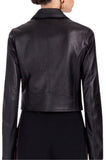 Zipper-Trimmed Biker Jacket