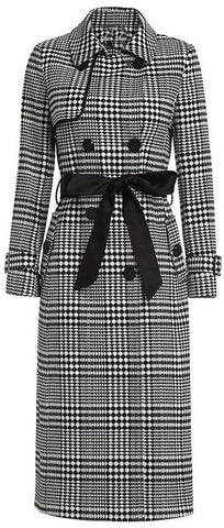Black & White Trench Coat