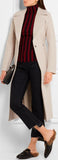 Wool Wrap Coat, Beige