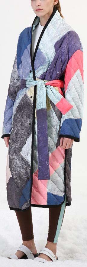 Quilted Reversible Down-Fill Coat