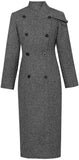Double-Breasted Fitted Coat