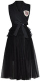 Patch-Embroidered Dress