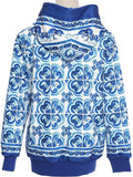 'Majolica' Print Hooded Jacket