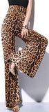 Leopard Print Flared Pants - DESIGNER INSPIRED FASHIONS