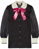 Star Flock Shirt with Bow