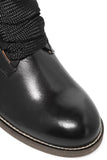 'Harper' Lace-up Leather Ankle Boots - DESIGNER INSPIRED FASHIONS