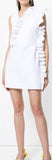 Ruffled Short Dress - Red or White
