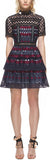 Hexagon Lace Mini Dress - DESIGNER INSPIRED FASHIONS