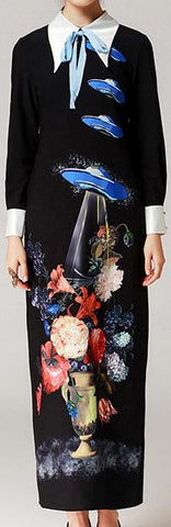 UFO Printed Maxi Dress