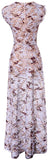 Macrame-Overlay Sleeveless Maxi Dress