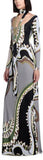 Long Abstract Printed Gown - DESIGNER INSPIRED FASHIONS