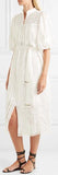 Castile Crochet-Paneled Embroidered Dress