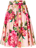 Floral Printed Flounce Top & Matching Skirt Set