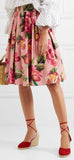 Floral Printed Flounce Top & Matching Skirt Set