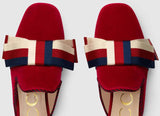 Velvet Slipper with Sylvie Bow