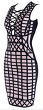 Paneled Stretch Knee-Length Dress