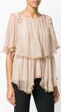 Ruffled Fringed Blouse