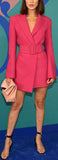 Tailored-Fit Crepe Blazer Dress
