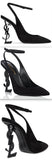 110 mm Opyum Suede Ankle Strap Pumps | DESIGNER INSPIRED FASHIONS
