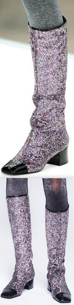 Glitter High Boots