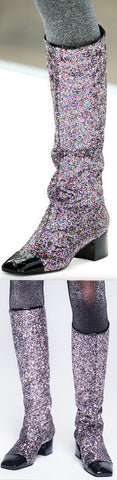 Glitter High Boots