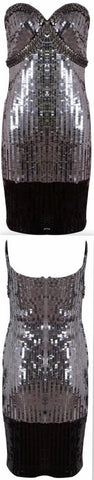 Embellished Strapless Mini Dress