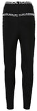 Black Crystal-Embellished Leggings