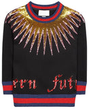 Embellished Webbed Sweater - DESIGNER INSPIRED FASHIONS