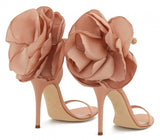 Peony Sandals - Black, Nude/Pink, Red