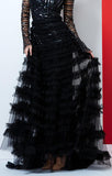 'Eira' Long Ruffle-Tiered Skirt - DESIGNER INSPIRED FASHIONS