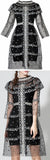 Embroidered Mesh & Tulle Dress