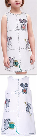 Mouse Printed Dress - DESIGNER INSPIRED FASHIONS