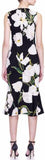 Sleeveless Tulip Print Dress - DESIGNER INSPIRED FASHIONS