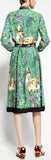 Deer & Floral Printed Blouse & Skirt Set
