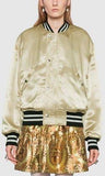 Reversible Sequin Acetate Bomber Jacket