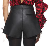 Black Double Zip Shorts