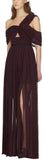One-Shoulder Plumetis Maxi Dress
