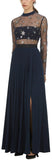 Star Tulle Embellished Maxi Dress