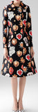 Sacred Heart Printed Jacquard Double-Breasted Coat